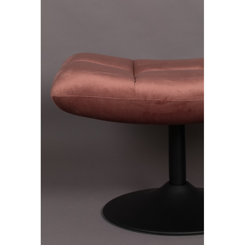 Podnóżek tapicerowany do fotela Bar, różowy, Dutchbone