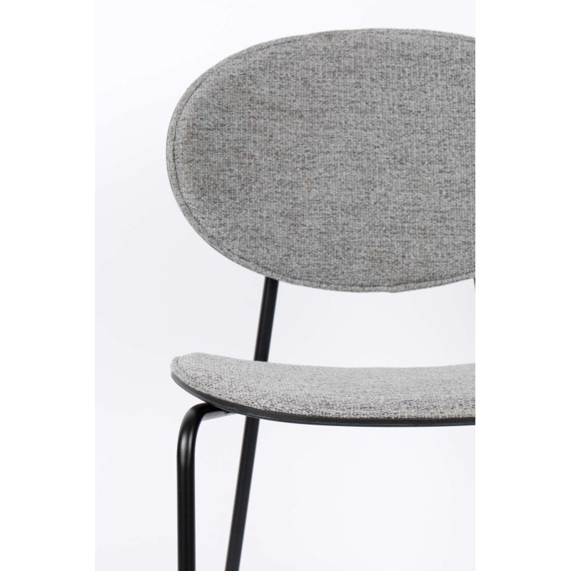 Krzesło barowe Donny 96 cm, szary, White Label Living
