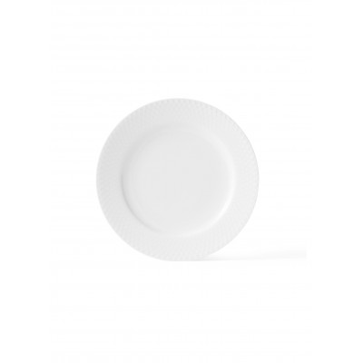 Talerz Rhombe Ø21 cm, biały, Lyngby Porcelain