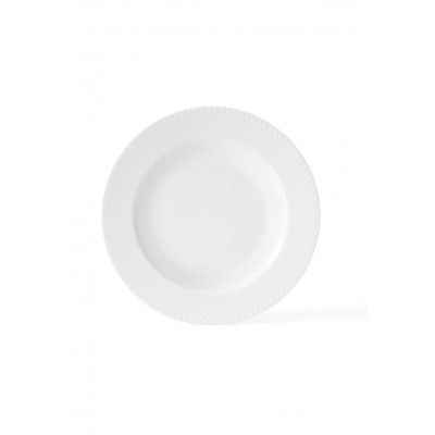 Talerz Rhombe Ø23 cm, biały, Lyngby Porcelain