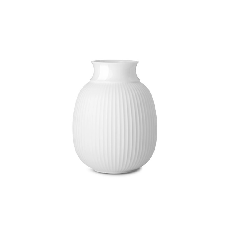 Porcelanowy wazon Curve 12 cm, biały. Lyngby Porcelain