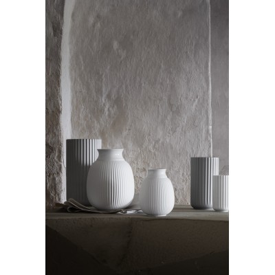 Porcelanowy wazon Curve 12 cm, biały. Lyngby Porcelain