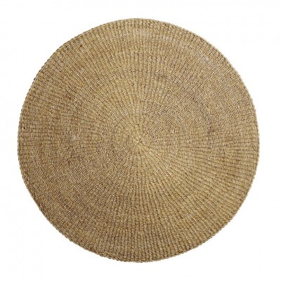 Dywan z trawy morskiej, okrągły, naturalny