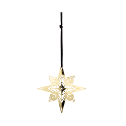 Dekoracja choinkowa gwiazda 9,5 cm, złoty Karen Blixen, Rosendahl
