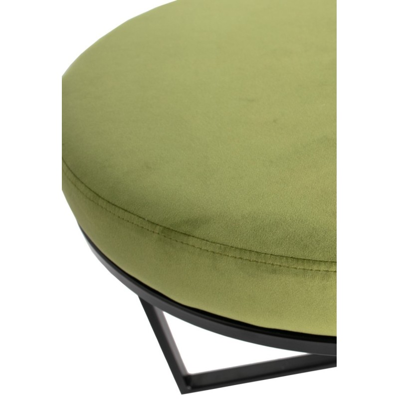Aksamitny stołek Dewi Velvet, zielony, Woood