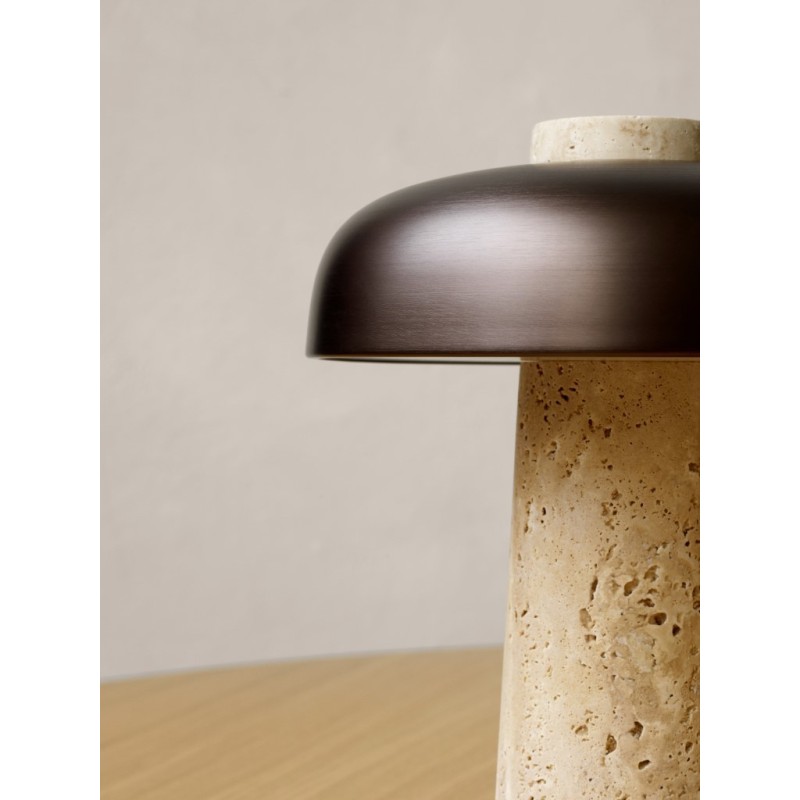 Lampa stołowa Reverse, bezowy/brązowy, MENU