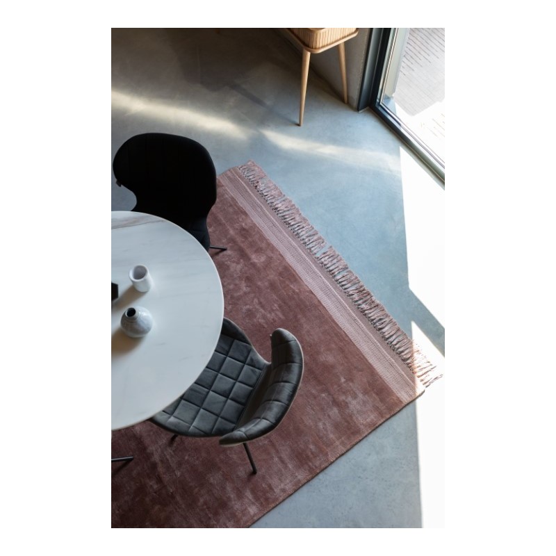 Dywan z frędzlami Blink 170x240 cm, różowy, Zuiver