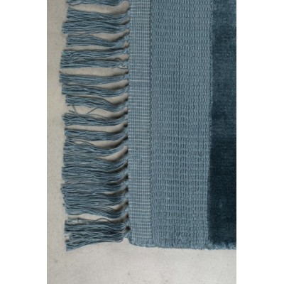 Dywan z frędzlami Blink 170x240 cm, niebieski, Zuiver