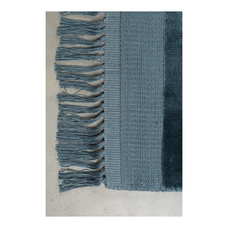Dywan z frędzlami Blink 170x240 cm, niebieski, Zuiver