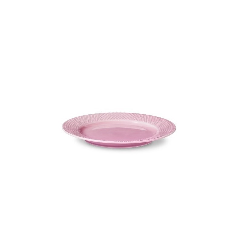 Talerz Rhombe Ø21 cm, różowy, Lyngby Porcelain