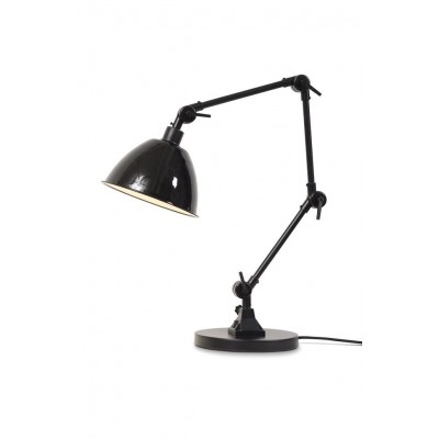 Lampa stołowa emaliowana Amsterdam 100cm czarna, It's About RoMi