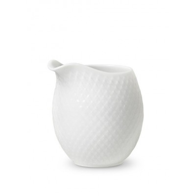 Porcelanowy mlecznik Rhombe, biały, Lyngby Porcelain