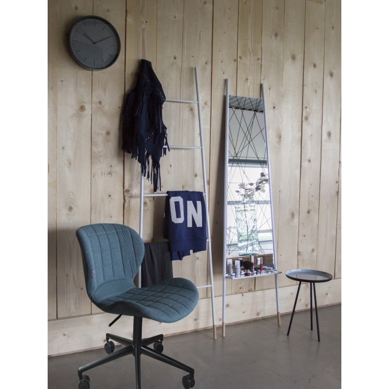 Krzesło biurowe OMG na kółkach niebieskie/czarne , Zuiver