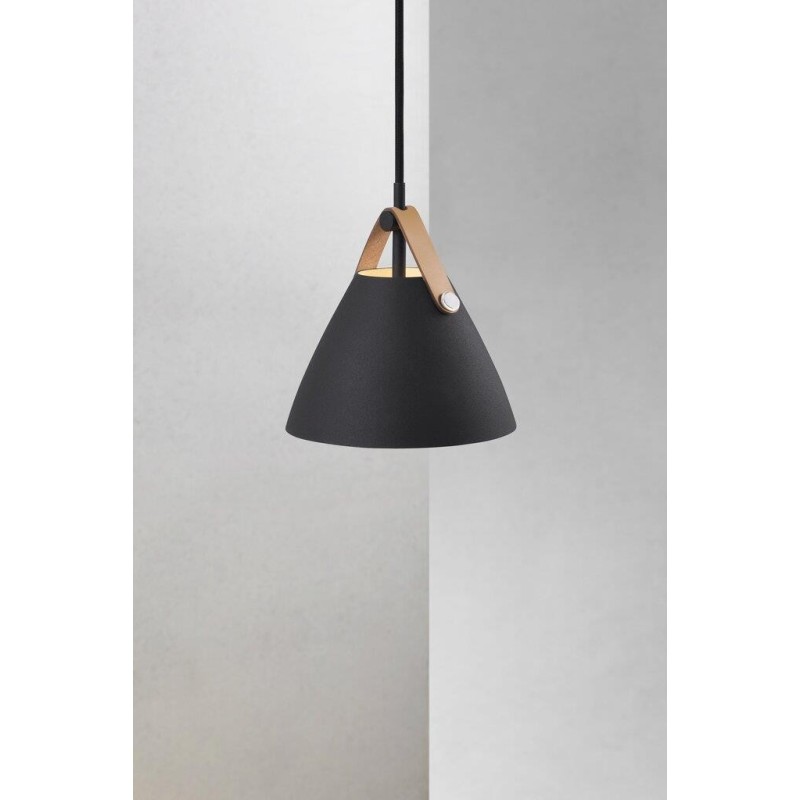 Czarna lampa wisząca Strap 16, Design For The People