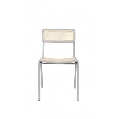 Nowoczesne krzesło Jort szary/naturalny, Zuiver