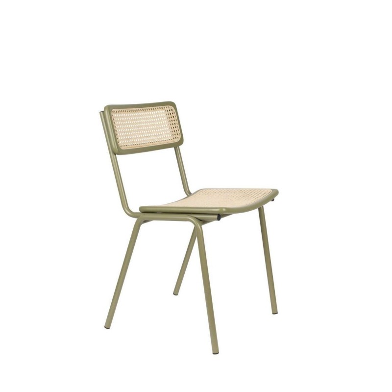 Nowoczesne krzesło Jort zielony/naturalny, Zuiver