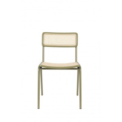Nowoczesne krzesło Jort zielony/naturalny, Zuiver