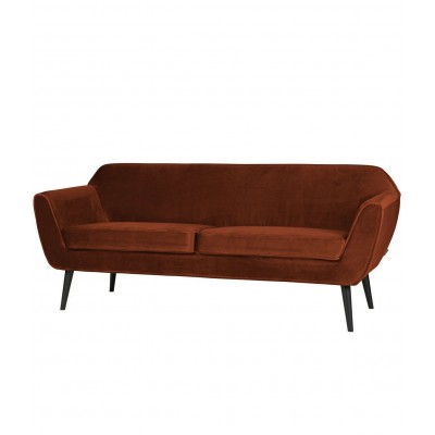 aksamitna sofa Rocco, 187 cm musztardowa, Woood