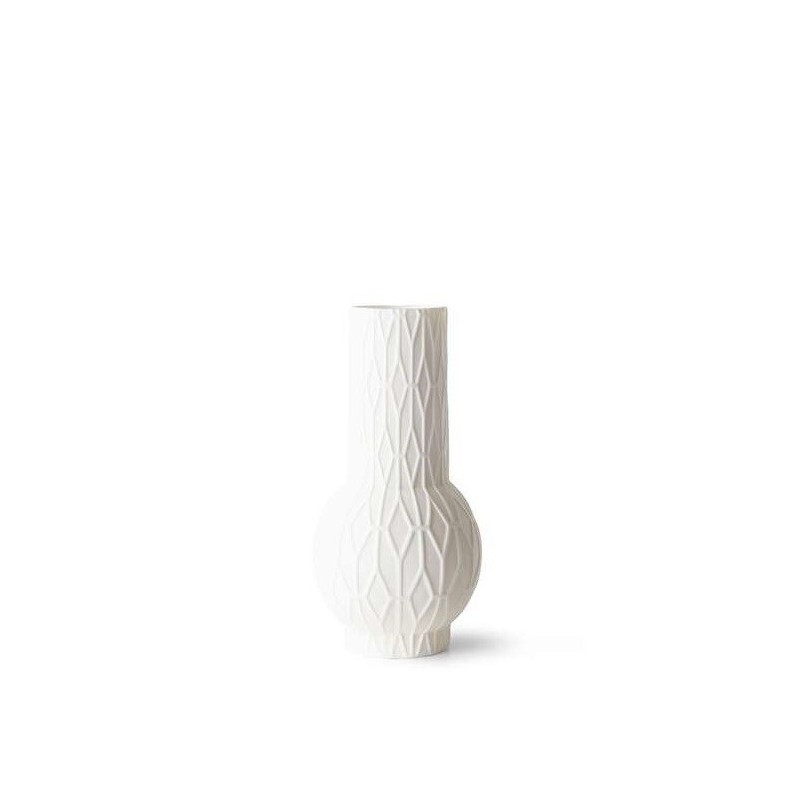 Zestaw 4 porcelanowych wazonów biały mat, HKliving