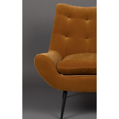 Fotel pomarańczowy Glodis, Dutchbone