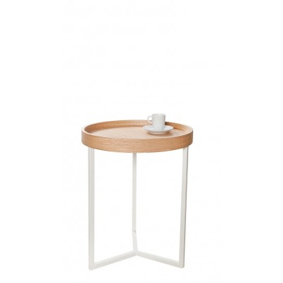 Stolik kawowy Modular 40 cm drewniano-biały , Interior Space
