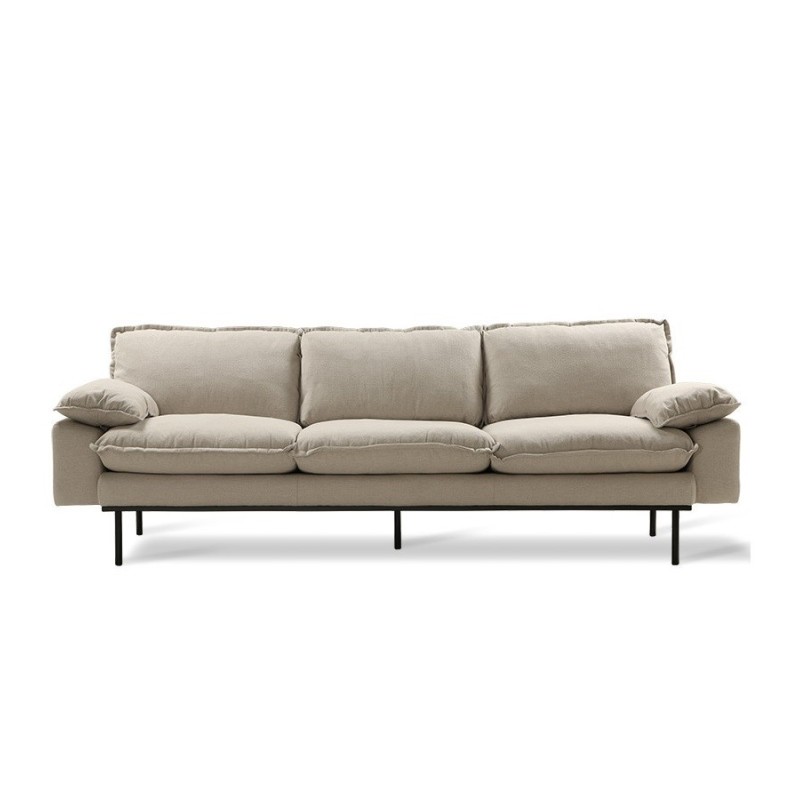 Beżowa sofa Retro 4-osobowa, HKliving