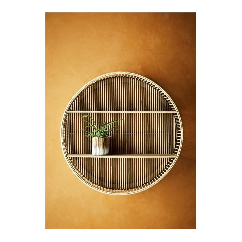 Okrągła półka bambusowa Ø60 cm, naturalna, Madam Stoltz