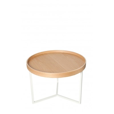 Stolik kawowy Modular 60 cm drewniano-biały , Interior Space