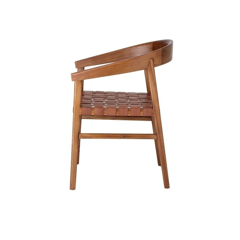 Krzesło Vitus, brązowe, drewno Mindi, Bloomingville