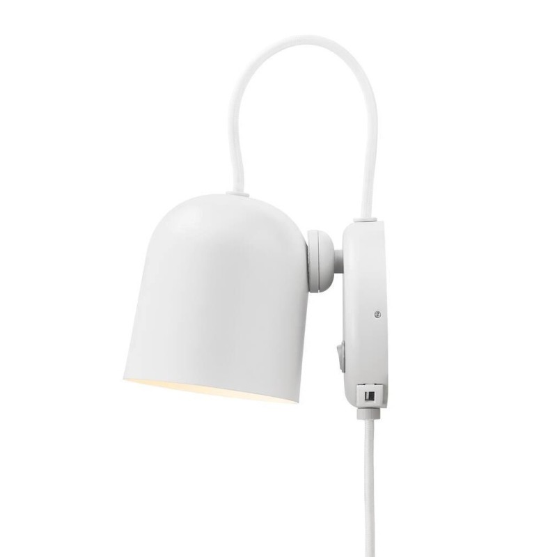 Biała lampa ścienna Angle, Design For The People