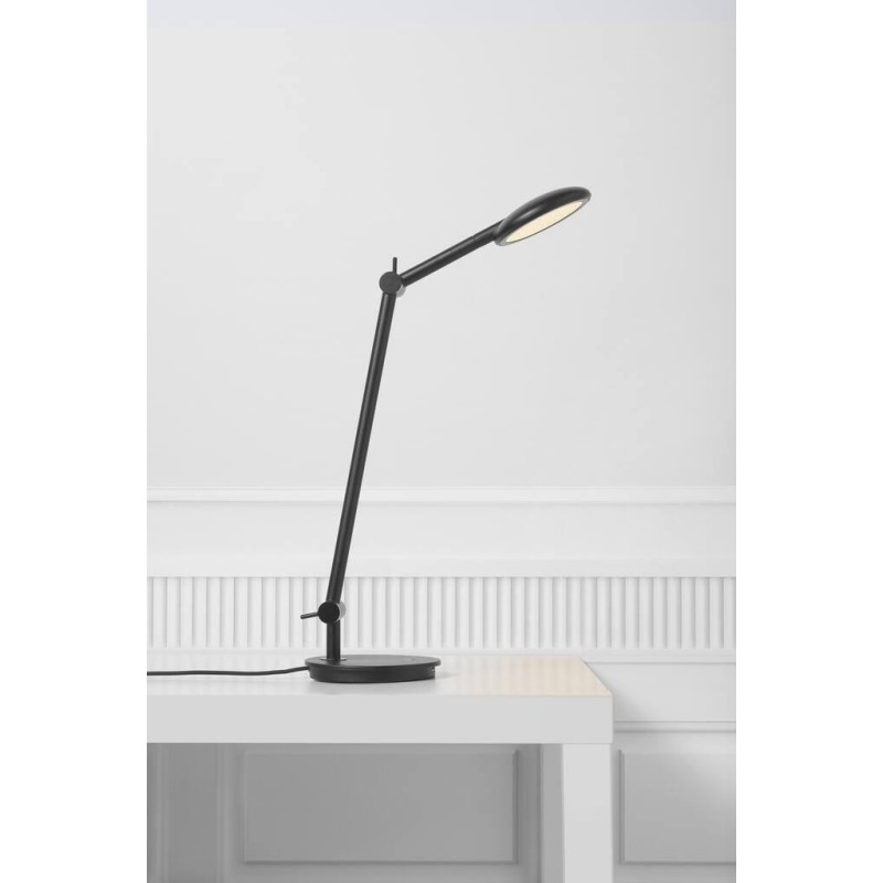 Lampa stołowa Bend, czarna, Nordlux