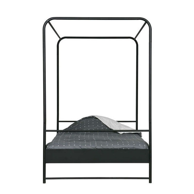 Metalowe łóżko Bunk 120x200 cm, czarny, Woood