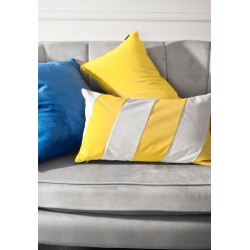 Poduszka Stripes żółto-szara. 50x30, Poduszkowcy