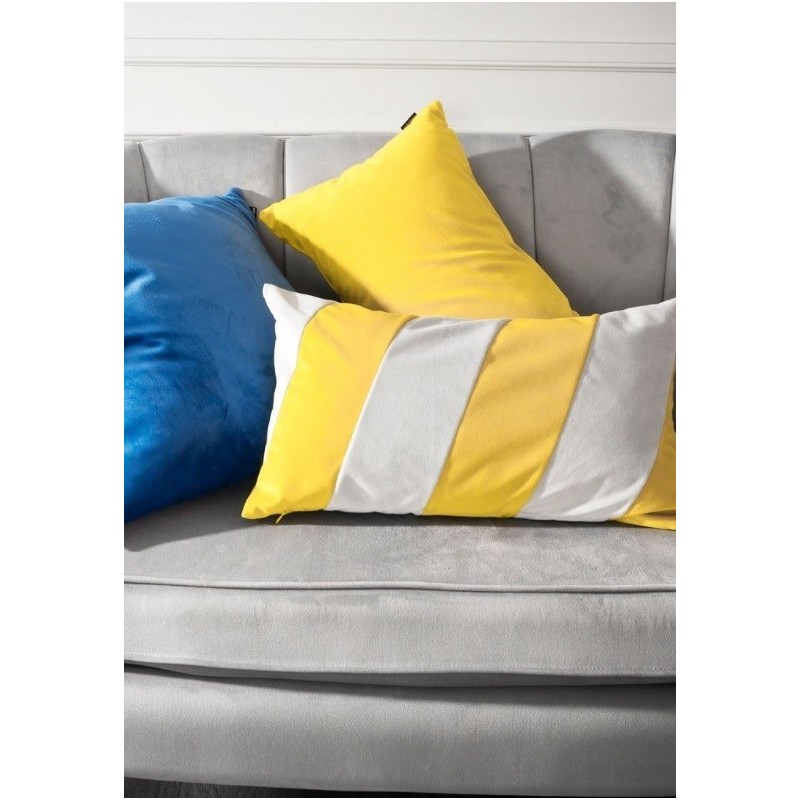 Poduszka Stripes żółto-szara. 50x30, Poduszkowcy