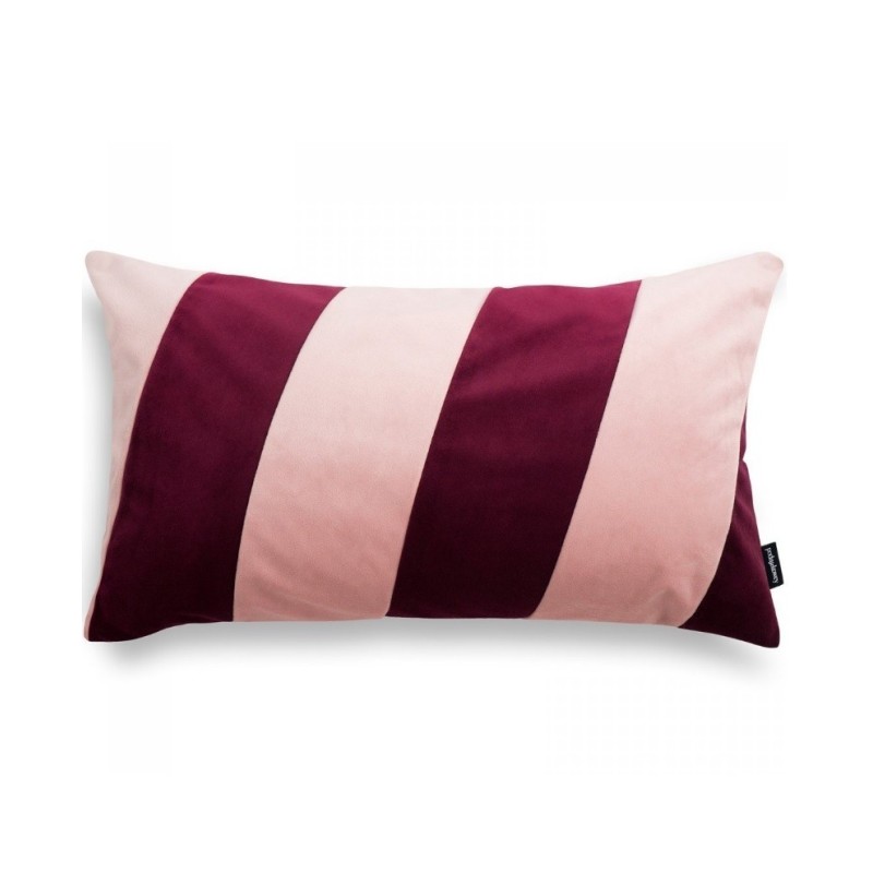 Poduszka Stripes bordowo-różowa, 50x30, Poduszkowcy