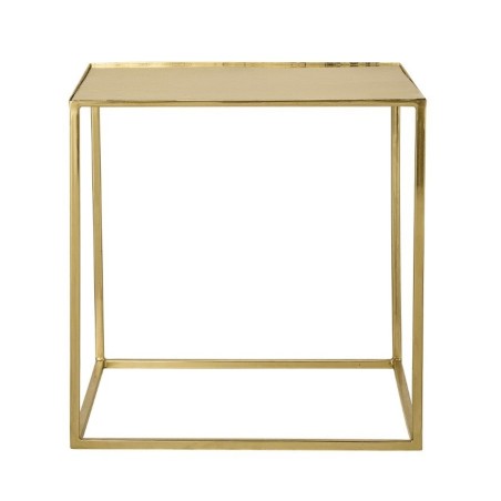 Złoty stolik pomocniczy Cube, Bloomingville