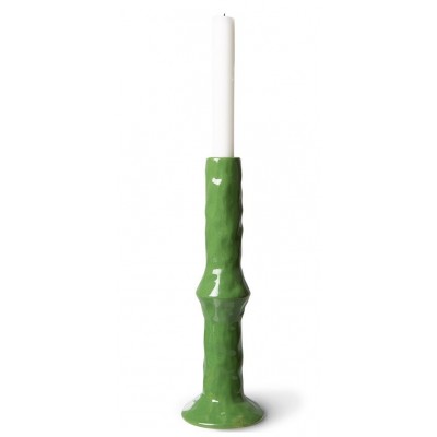 Ceramiczny świecznik Emeralds M, zielony, HKliving