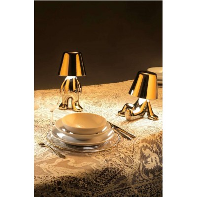 Lampa stołowa Tom Golden Brothers, złota, QeeBoo