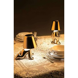 Lampa stołowa Ron Golden Brothers, złota, QeeBoo