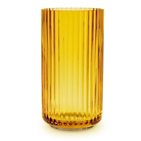 Wazon szklany 15.5 cm, bursztyn, Lyngby