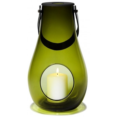 Lampion Design With Light L, olive, Holmegaard