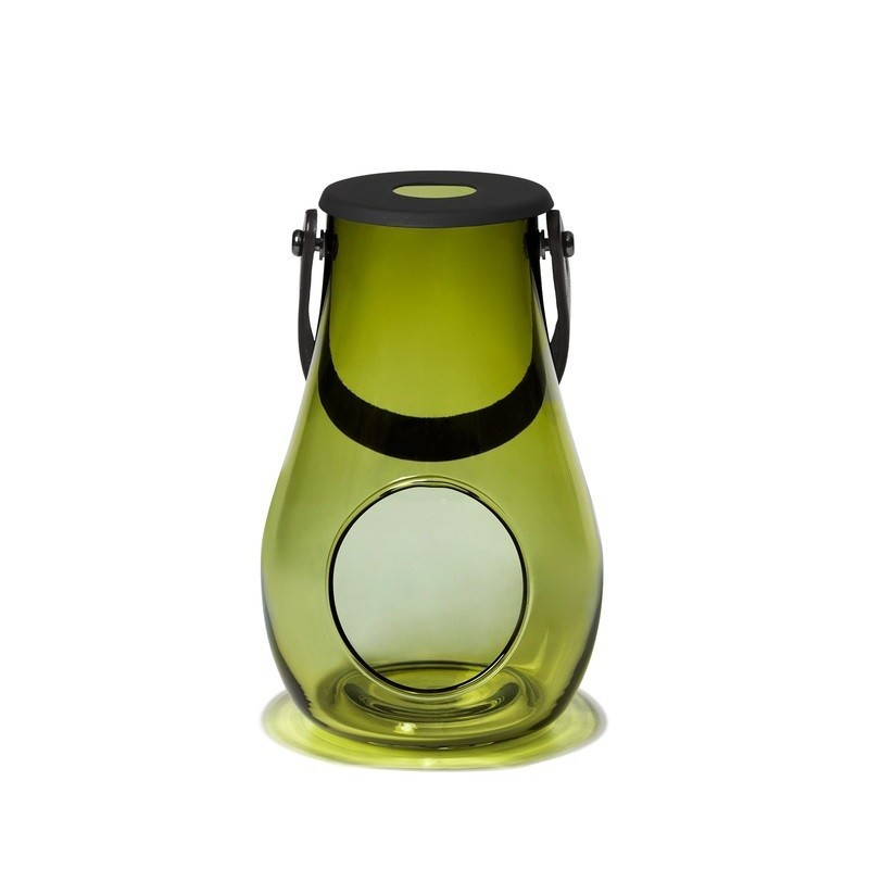 Lampion Design With Light S, olive, Holmegaard
