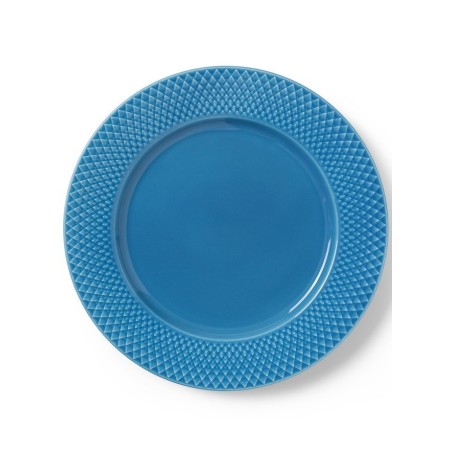 Talerz Rhombe Ø27 cm, niebieski, Lyngby Porcelain