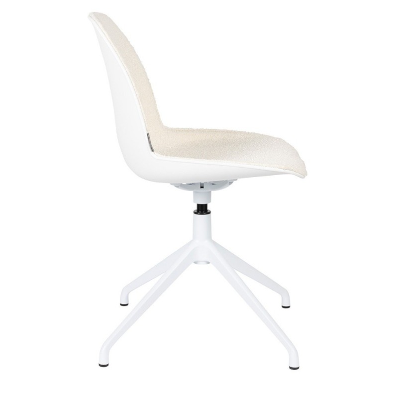 Krzesło obrotowe Albert Kuip, biały, Zuiver