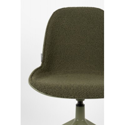 Krzesło obrotowe Albert Kuip, zielony, Zuiver