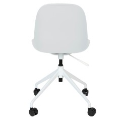Krzesło na kółkach Albert Kuip, biały, Zuiver