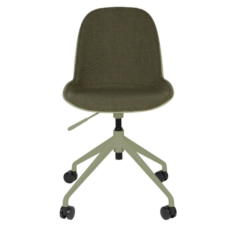 Krzesło na kółkach Albert Kuip, zielony, Zuiver