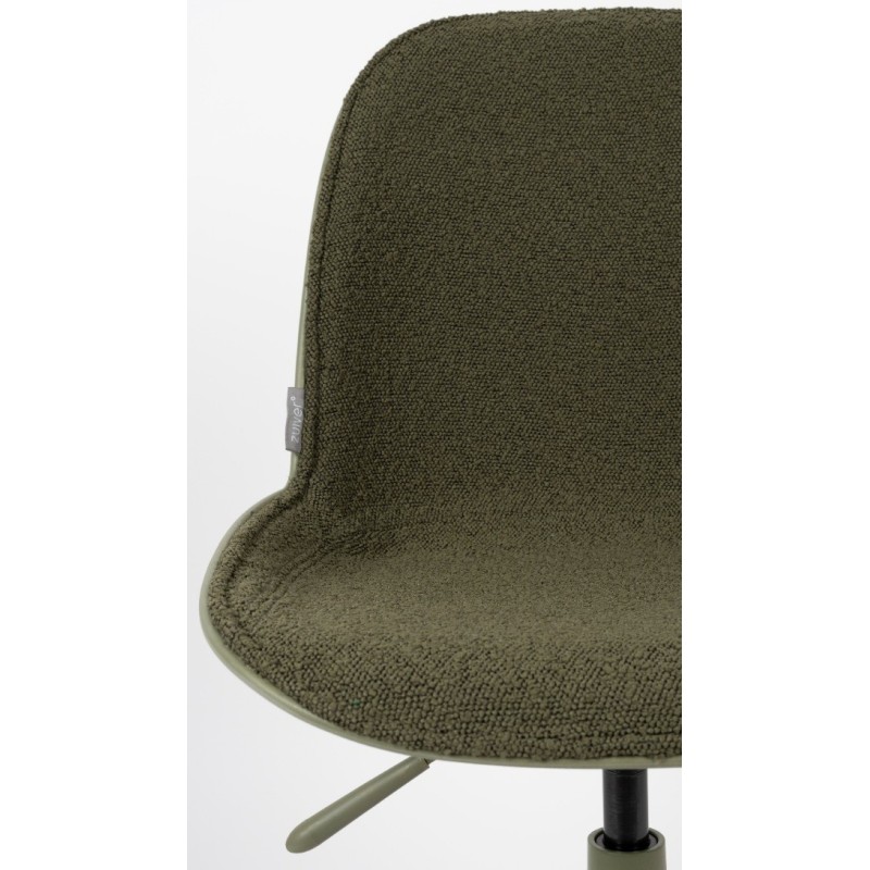 Krzesło na kółkach Albert Kuip, zielony, Zuiver