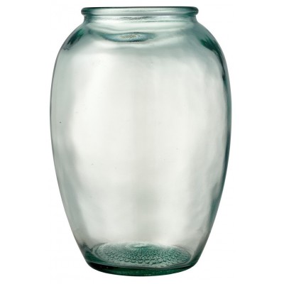 Szklany zielony wazon Kusintha 20 cm, Bitz