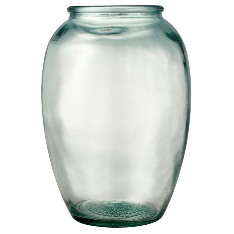 Szklany zielony wazon Kusintha 20 cm, Bitz